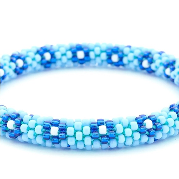 Sashka Blue Bell Beaded Bracelet - Picture 2 of 12